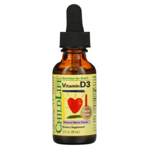 ChildLife, Vitamin D3, 30 мл, вкус