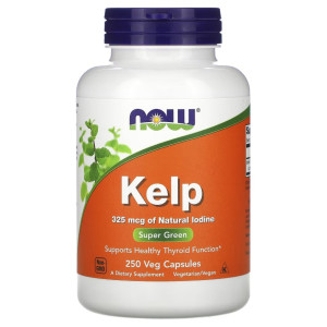 NOW, Kelp 325 мкг, 250 капс (250 порций)