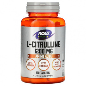 NOW, L-Citrulline 1200 мг, 120 табл (120 порций)