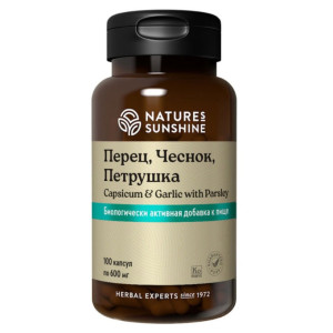 NATURE'S SUNSHINE, Capsicum & Garlic, 100 ΠΊΠ°ΠΏΡ (100 ΠΏΠΎΡΡΠΈΠΉ)