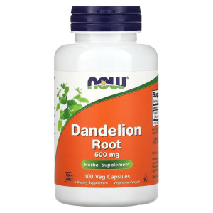 NOW, Dandelion Root 500 мг, 100 капс (100 порций)