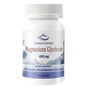Norway Nature, Magnesium Glycinate 400 мг, 90 капс (45 порций)