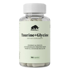 Primekraft, Taurine+ Glycine, 90 капс (90 порций)