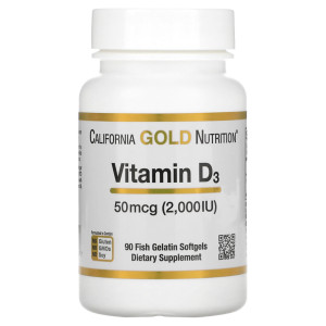California Gold Nutrition, Vitamin D3 2000