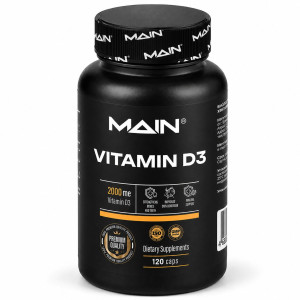MAIN, D3 2000 МЕ, 120 капс (120 порций)