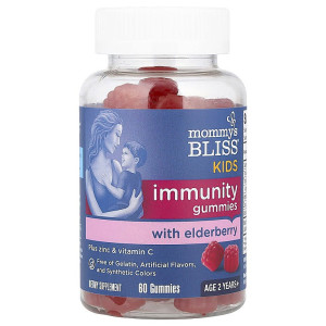 Mommy's Bliss, Kids Elderberry Gummies, 60 марм