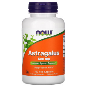 NOW, Astragalus 500 мг, 100 капс (50 порций)