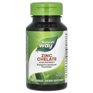 Nature's Way, Zinc, 30 мг, 100 капс