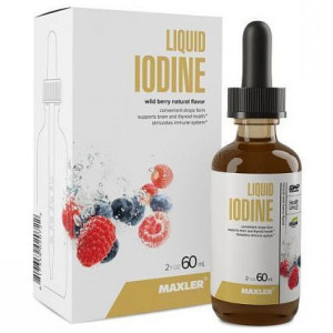 MAXLER, Liquid Iodine, 60 мл, вкус