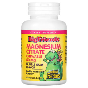 Natural Factor, Kids Mag Citrate, 60 жев табл