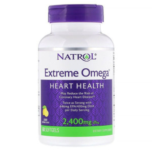 NATROL, Extreme Omega, 2400 мг, 60 капс, вкус