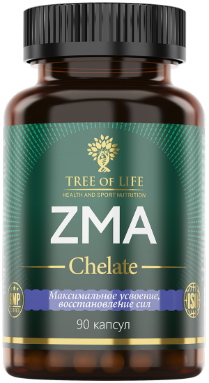 TREE OF LIFE, ZMA Chelated, 90 капс
