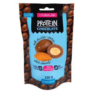 CHIKALAB, Миндаль в шоколаде, 120 г